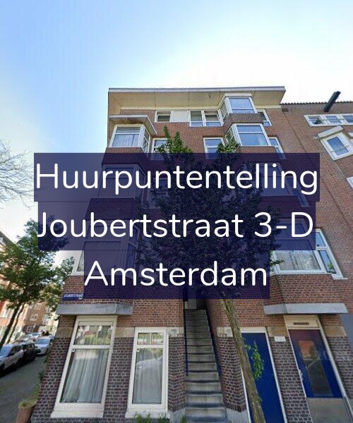 Foto gevel Huurpuntentelling voor Joubertstraat 3-D, Amsterdam