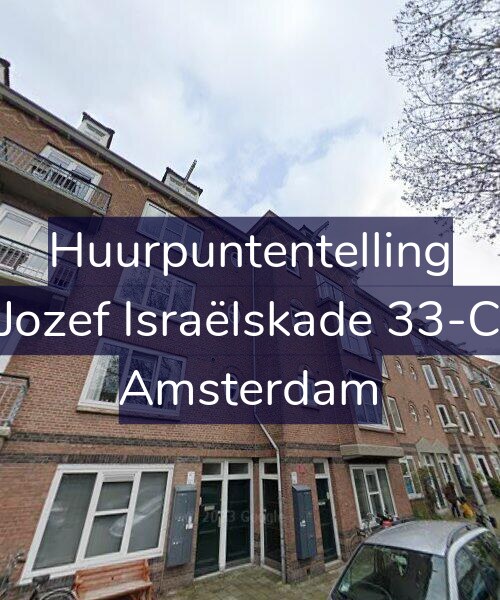 Foto gevel Huurpuntentelling voor Jozef Israëlskade 33-C, Amsterdam