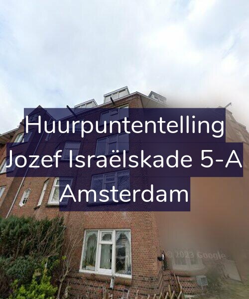 Foto gevel Huurpuntentelling voor Jozef Israëlskade 5-A, Amsterdam