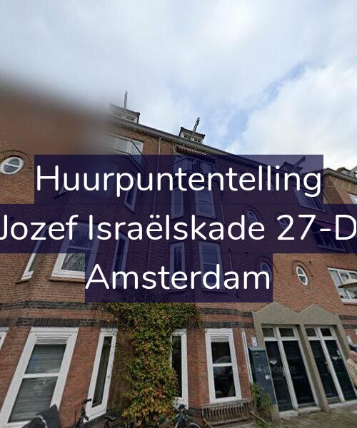 Foto gevel Huurpuntentelling voor Jozef Israëlskade 27-D, Amsterdam