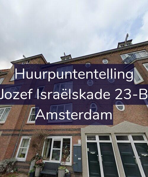 Foto gevel Huurpuntentelling voor Jozef Israëlskade 23-B, Amsterdam