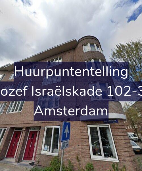 Foto gevel Huurpuntentelling voor Jozef Israëlskade 102-3, Amsterdam