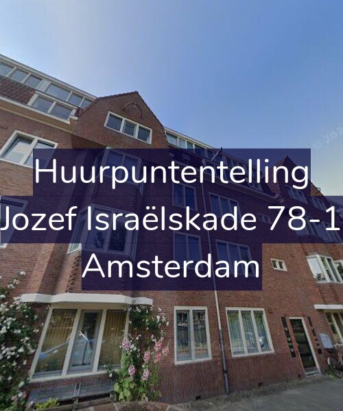 Foto gevel Huurpuntentelling voor Jozef Israëlskade 78-1, Amsterdam
