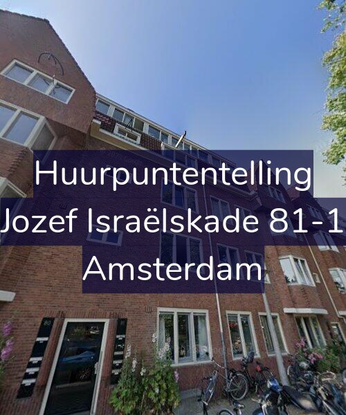 Foto gevel Huurpuntentelling voor Jozef Israëlskade 81-1, Amsterdam