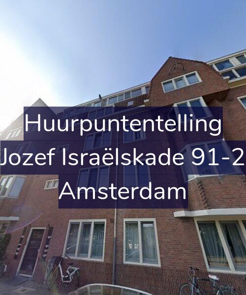 Foto gevel Huurpuntentelling voor Jozef Israëlskade 91-2, Amsterdam