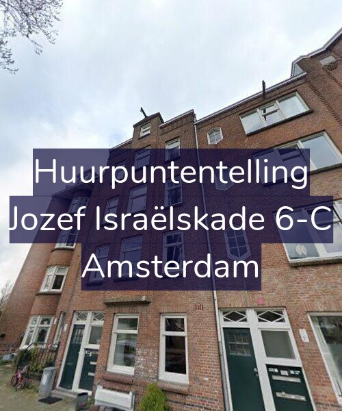 Foto gevel Huurpuntentelling voor Jozef Israëlskade 6-C, Amsterdam
