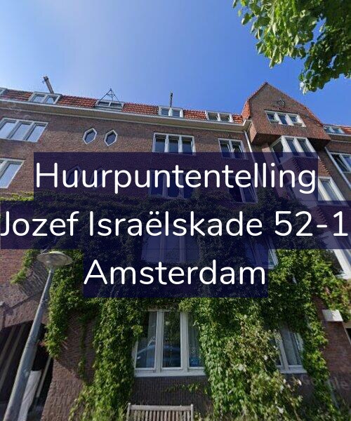 Foto gevel Huurpuntentelling voor Jozef Israëlskade 52-1, Amsterdam