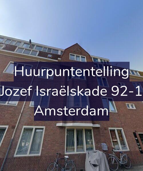 Foto gevel Huurpuntentelling voor Jozef Israëlskade 92-1, Amsterdam