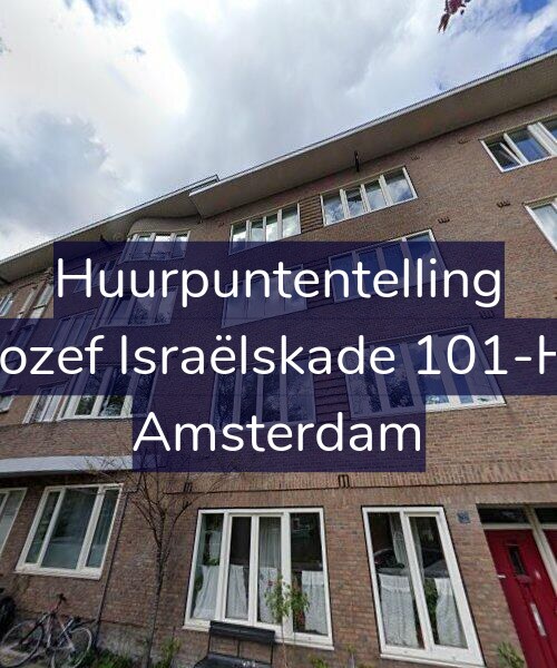 Foto gevel Huurpuntentelling voor Jozef Israëlskade 101-H, Amsterdam