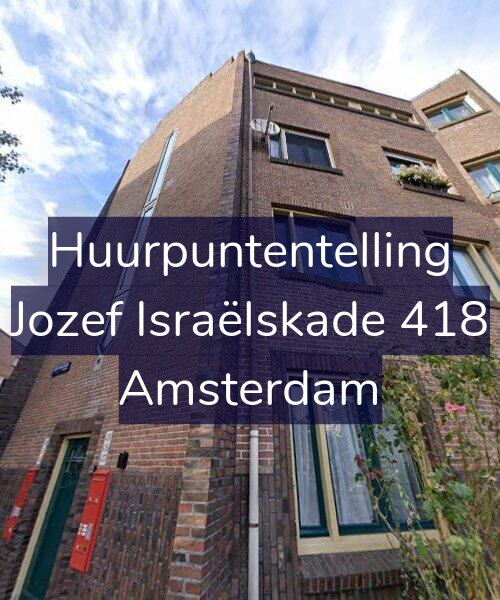 Foto gevel Huurpuntentelling voor Jozef Israëlskade 418, Amsterdam