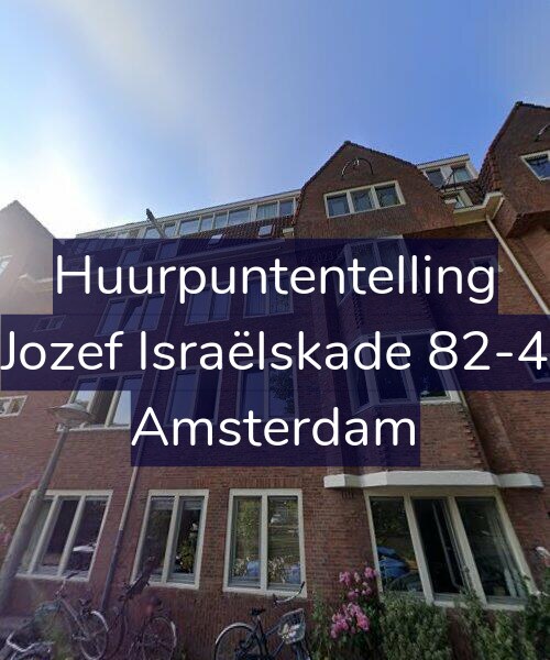 Foto gevel Huurpuntentelling voor Jozef Israëlskade 82-4, Amsterdam