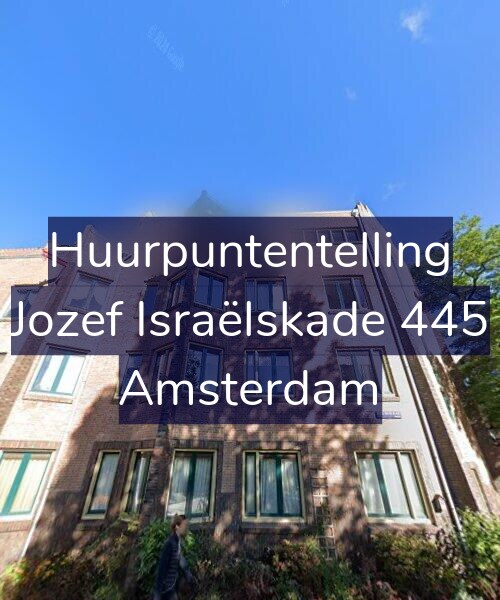 Foto gevel Huurpuntentelling voor Jozef Israëlskade 445, Amsterdam