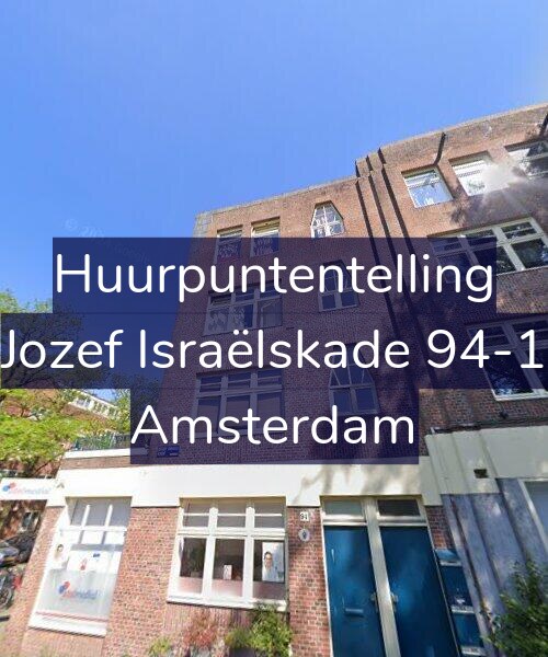 Foto gevel Huurpuntentelling voor Jozef Israëlskade 94-1, Amsterdam