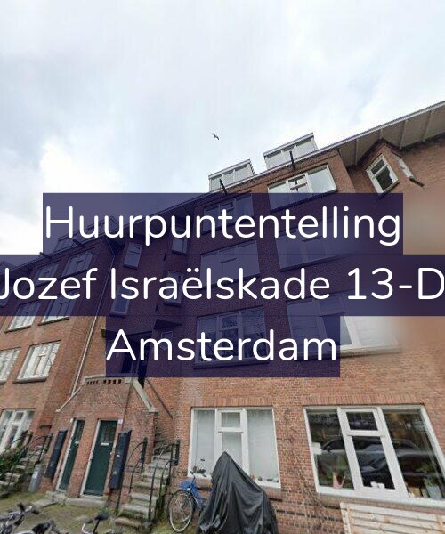Foto gevel Huurpuntentelling voor Jozef Israëlskade 13-D, Amsterdam