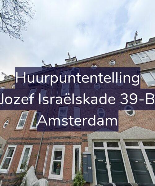 Foto gevel Huurpuntentelling voor Jozef Israëlskade 39-B, Amsterdam
