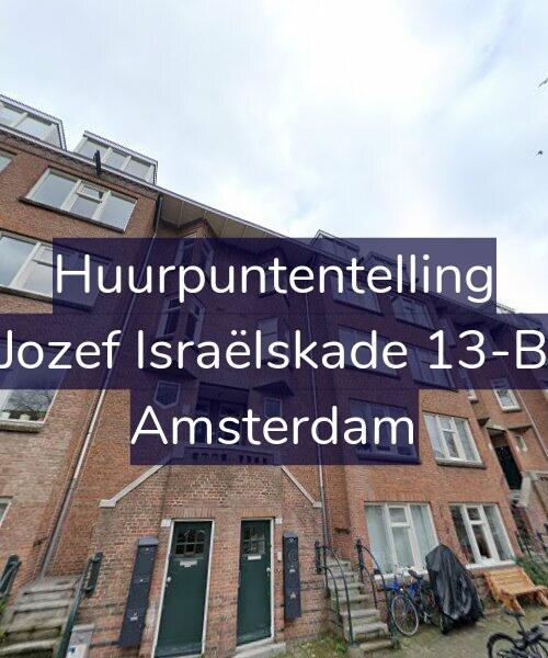 Foto gevel Huurpuntentelling voor Jozef Israëlskade 13-B, Amsterdam
