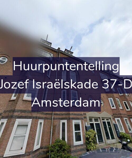 Foto gevel Huurpuntentelling voor Jozef Israëlskade 37-D, Amsterdam
