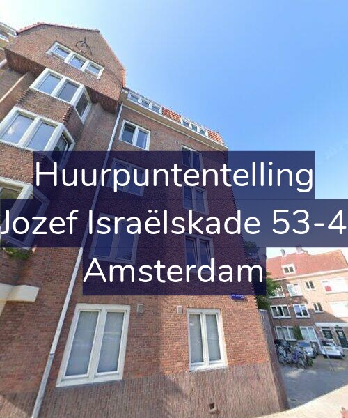 Foto gevel Huurpuntentelling voor Jozef Israëlskade 53-4, Amsterdam