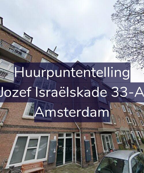 Foto gevel Huurpuntentelling voor Jozef Israëlskade 33-A, Amsterdam