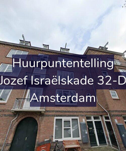 Foto gevel Huurpuntentelling voor Jozef Israëlskade 32-D, Amsterdam