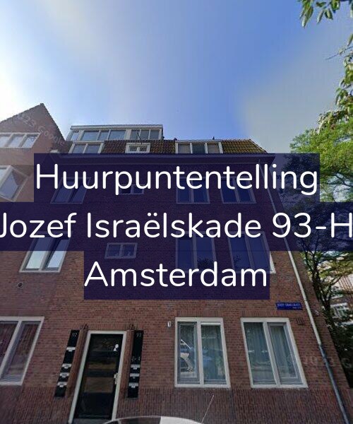 Foto gevel Huurpuntentelling voor Jozef Israëlskade 93-H, Amsterdam