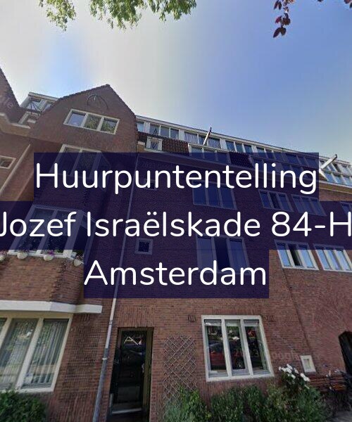 Foto gevel Huurpuntentelling voor Jozef Israëlskade 84-H, Amsterdam
