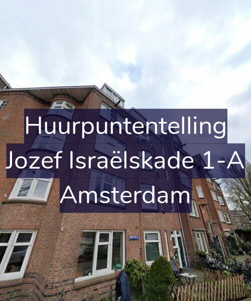 Foto gevel Huurpuntentelling voor Jozef Israëlskade 1-A, Amsterdam