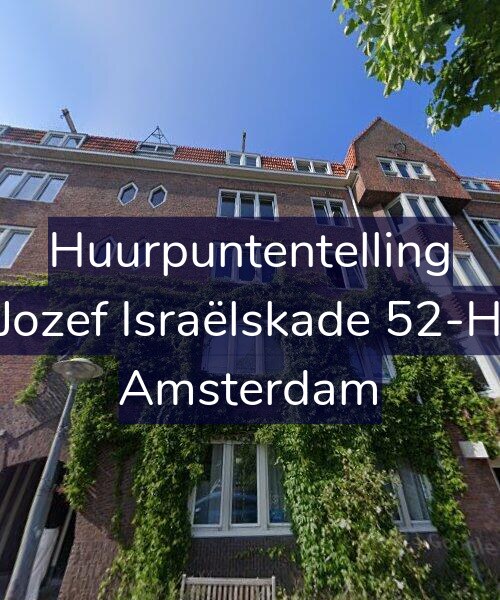Foto gevel Huurpuntentelling voor Jozef Israëlskade 52-H, Amsterdam