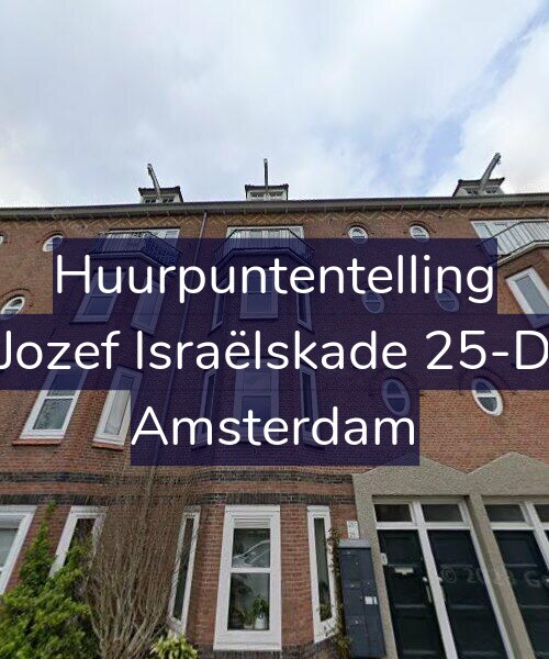 Foto gevel Huurpuntentelling voor Jozef Israëlskade 25-D, Amsterdam