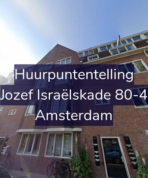 Foto gevel Huurpuntentelling voor Jozef Israëlskade 80-4, Amsterdam