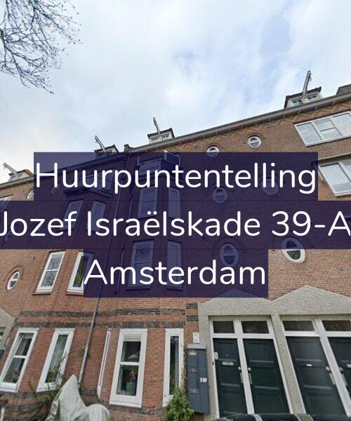 Foto gevel Huurpuntentelling voor Jozef Israëlskade 39-A, Amsterdam