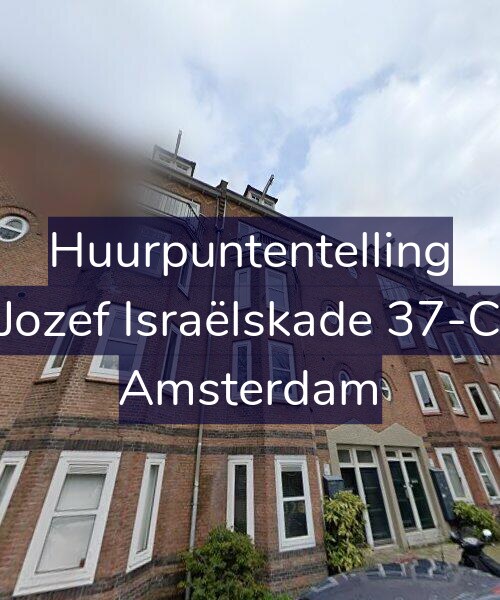 Foto gevel Huurpuntentelling voor Jozef Israëlskade 37-C, Amsterdam