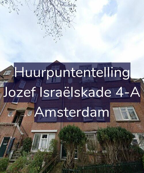 Foto gevel Huurpuntentelling voor Jozef Israëlskade 4-A, Amsterdam