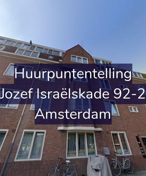 Foto gevel Huurpuntentelling voor Jozef Israëlskade 92-2, Amsterdam