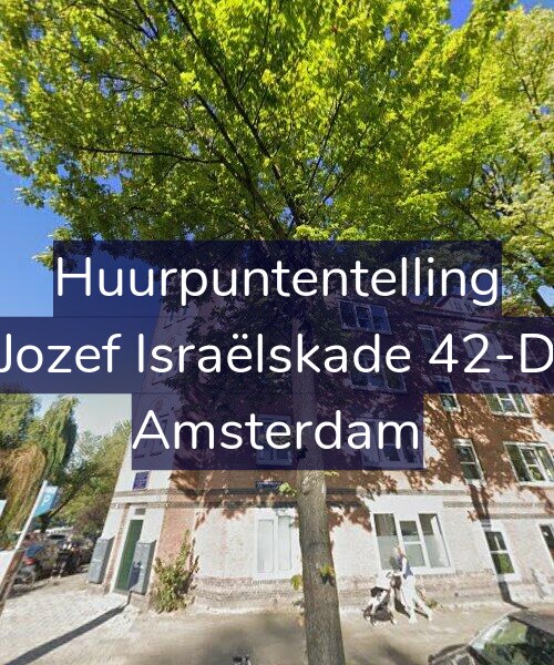 Foto gevel Huurpuntentelling voor Jozef Israëlskade 42-D, Amsterdam