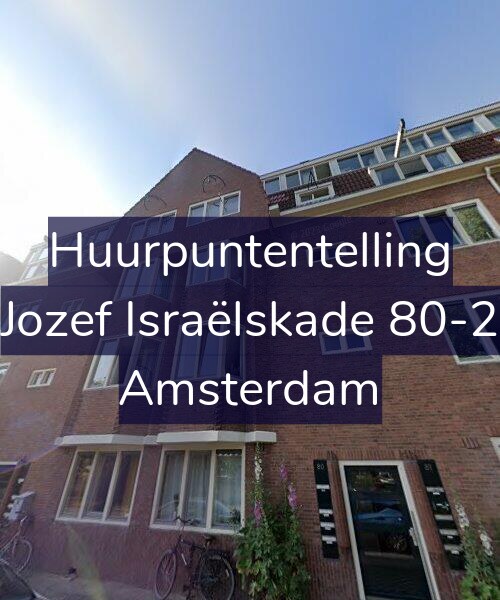 Foto gevel Huurpuntentelling voor Jozef Israëlskade 80-2, Amsterdam