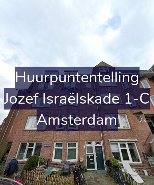 Foto gevel Huurpuntentelling voor Jozef Israëlskade 1-C, Amsterdam