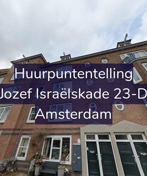 Foto gevel Huurpuntentelling voor Jozef Israëlskade 23-D, Amsterdam