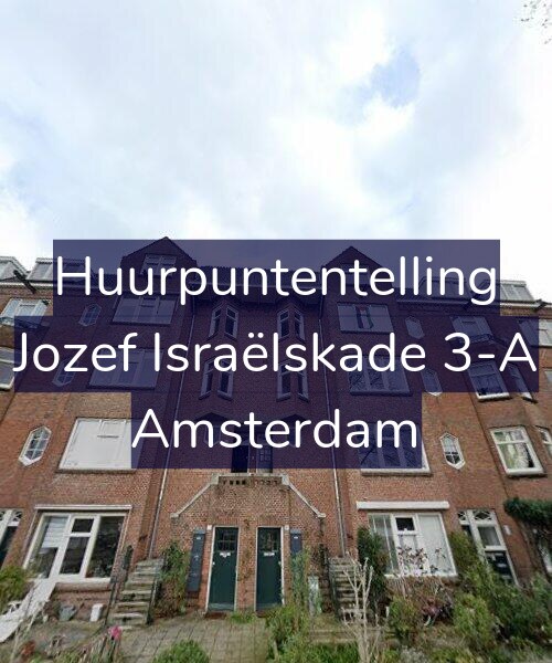 Foto gevel Huurpuntentelling voor Jozef Israëlskade 3-A, Amsterdam