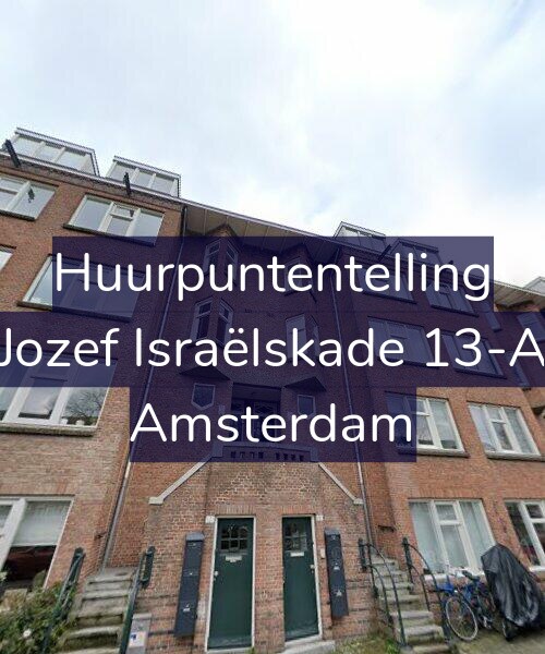 Foto gevel Huurpuntentelling voor Jozef Israëlskade 13-A, Amsterdam