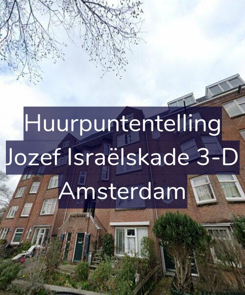Foto gevel Huurpuntentelling voor Jozef Israëlskade 3-D, Amsterdam