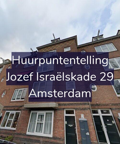 Foto gevel Huurpuntentelling voor Jozef Israëlskade 29, Amsterdam
