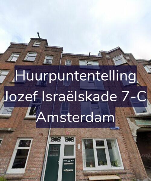 Foto gevel Huurpuntentelling voor Jozef Israëlskade 7-C, Amsterdam