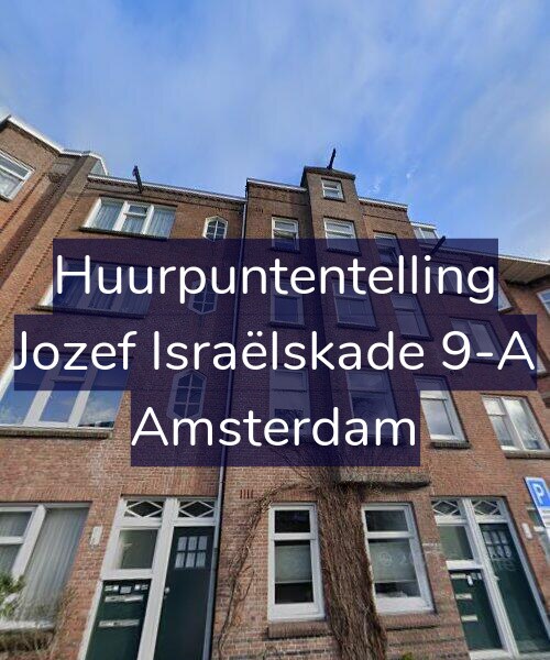 Foto gevel Huurpuntentelling voor Jozef Israëlskade 9-A, Amsterdam