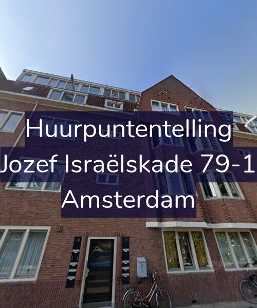 Foto gevel Huurpuntentelling voor Jozef Israëlskade 79-1, Amsterdam