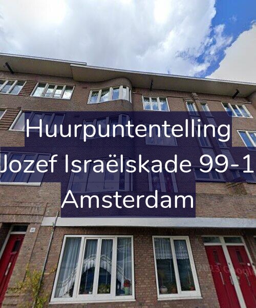 Foto gevel Huurpuntentelling voor Jozef Israëlskade 99-1, Amsterdam