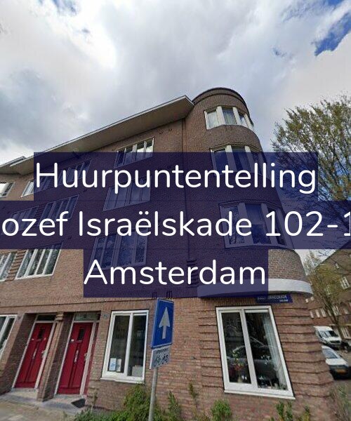 Foto gevel Huurpuntentelling voor Jozef Israëlskade 102-1, Amsterdam