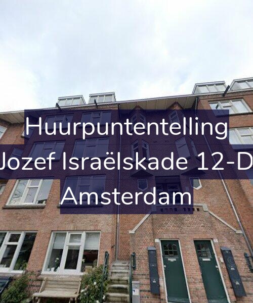 Foto gevel Huurpuntentelling voor Jozef Israëlskade 12-D, Amsterdam
