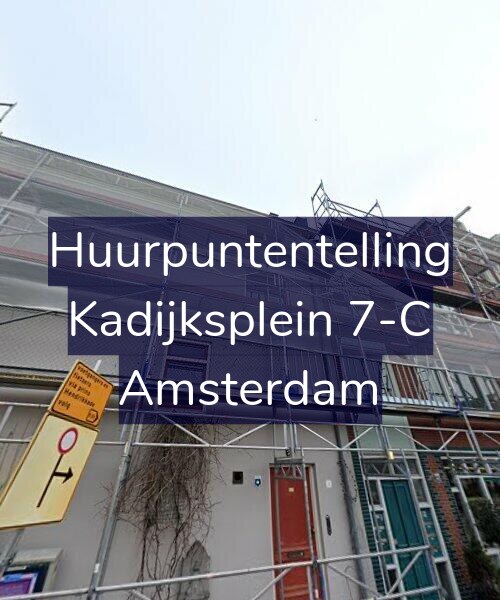 Foto gevel Huurpuntentelling voor Kadijksplein 7-C, Amsterdam
