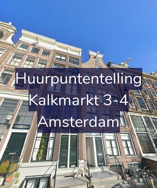 Foto gevel Huurpuntentelling voor Kalkmarkt 3-4, Amsterdam